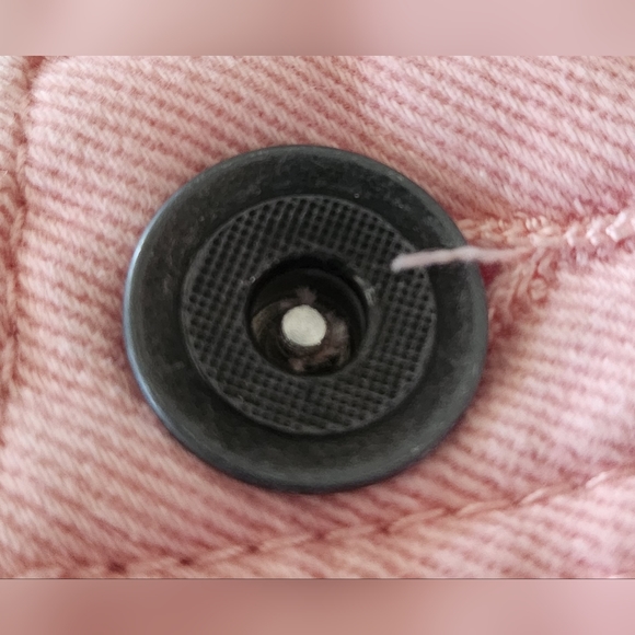 Pink Jean Shorts w/ Pockets - Picture 4 of 9